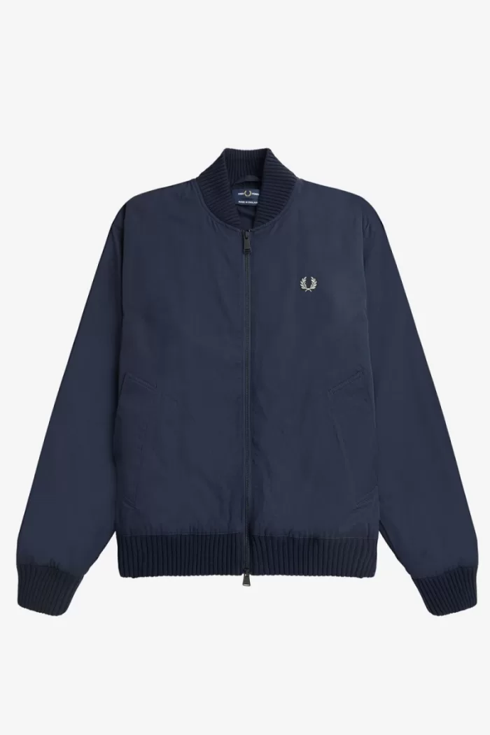 Fred Perry Bomber Men’s Jackets Navy YTKSC1436