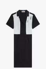 Fred Perry Bowling Shirt Women’s Dress Black ZJXSO2178