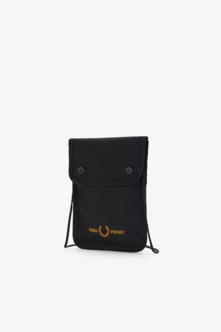 Fred Perry Branded Men’s Bags Black DPFIQ0834