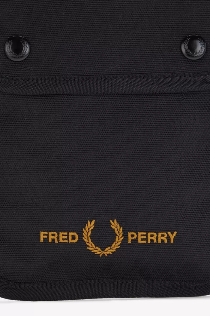 Fred Perry Branded Men’s Bags Black DPFIQ0834