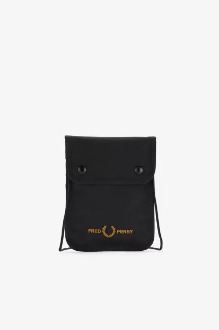 Fred Perry Branded Men’s Bags Black DPFIQ0834