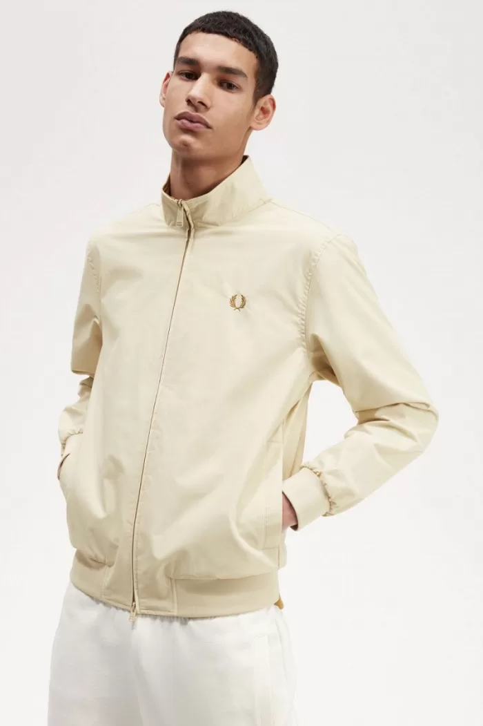 Fred Perry Brentham Men’s Jackets Oatmeal PVGBD1295