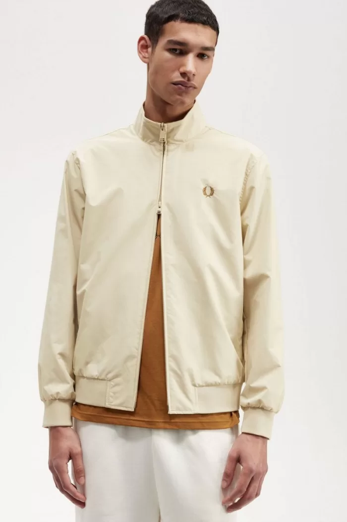 Fred Perry Brentham Men’s Jackets Oatmeal PVGBD1295