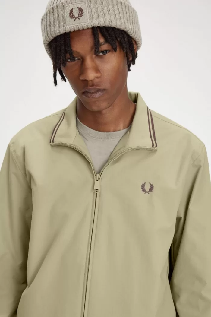 Fred Perry Brentham Men’s Jackets Warm Grey QGEZR6397