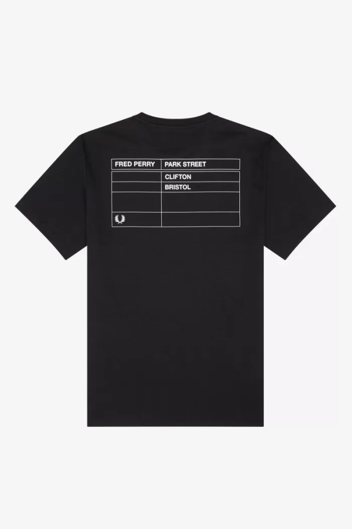 Fred Perry Bristol Ringer Men’s T-Shirt Black KXBCL5462