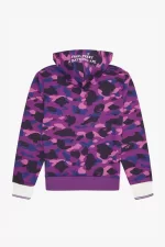 Fred Perry Camouflage Hooded Men’s Sweatshirts Purple MZIDY9274