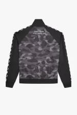 Fred Perry Camouflage Panel Men’s Track Jackets Black CRISV3712