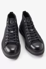 Fred Perry Canvas Monkey Men’s Boots Black HIRFL6350