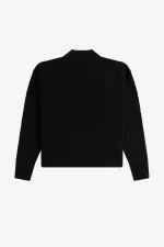 Fred Perry Chenille Grid Women’s Jumper Black TOSYG1532