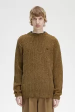 Fred Perry Chenille Rib Men’s Jumper Brown RLSZI3097