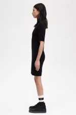 Fred Perry Chenille Rib Women’s Dress Black NRCJY1376