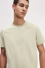 Fred Perry Circle Branding Men’s T-Shirt Light Mint JZCHL2053