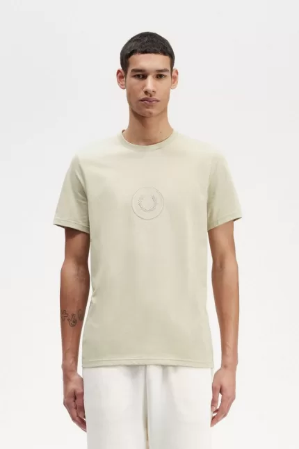 Fred Perry Circle Branding Men’s T-Shirt Light Mint JZCHL2053