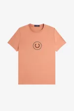 Fred Perry Circle Branding Men’s T-Shirt Light Rust PHRYF4569