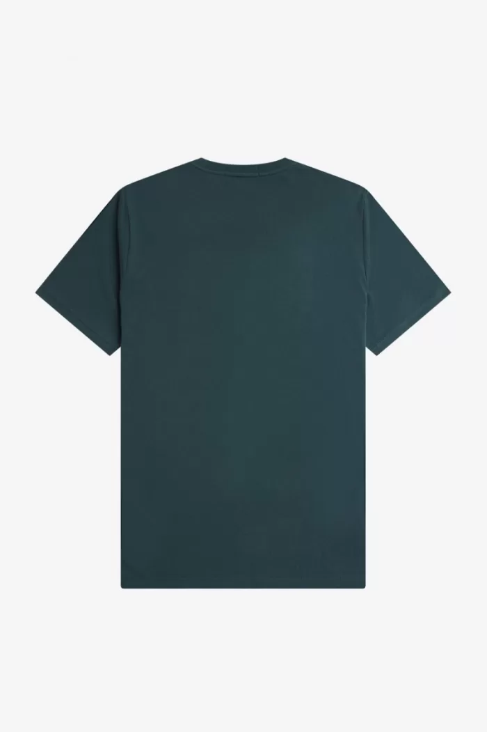 Fred Perry Circle Branding Men’s T-Shirt Petrol Blue NFEMC3485