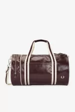 Fred Perry Classic Barrel Men’s Bags Dark Red Beige DYXNZ2981