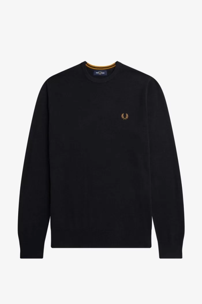 Fred Perry Classic Crew Neck Men’s Jumper Navy SFIPT2647