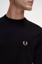 Fred Perry Classic Crew Neck Men’s Jumper Black ELWFK0689