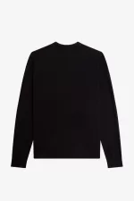 Fred Perry Classic Crew Neck Men’s Jumper Black ELWFK0689