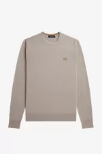 Fred Perry Classic Crew Neck Men’s Jumper Dark Oatmeal BXOHE4201