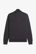 Fred Perry Classic Half Zip Men’s Jumper Dark Grey Marl VCJDX1735