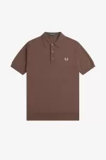 Fred Perry Classic Knitted Men’s Shirt Dark Red HITPY7629