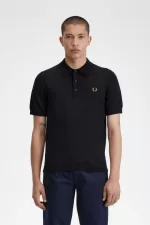 Fred Perry Classic Knitted Men’s Shirt Navy JCBYE7594