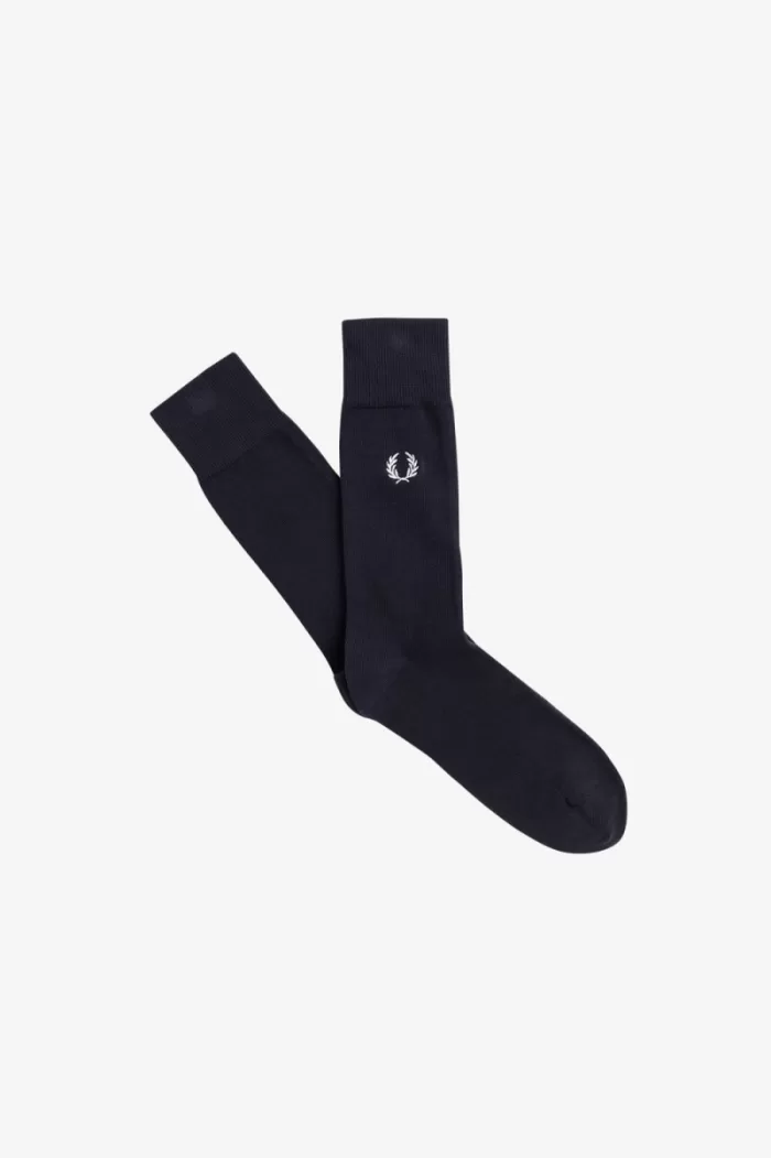 Fred Perry Classic Laurel Wreath Men’s Socks Navy Snow White TQOAU6801