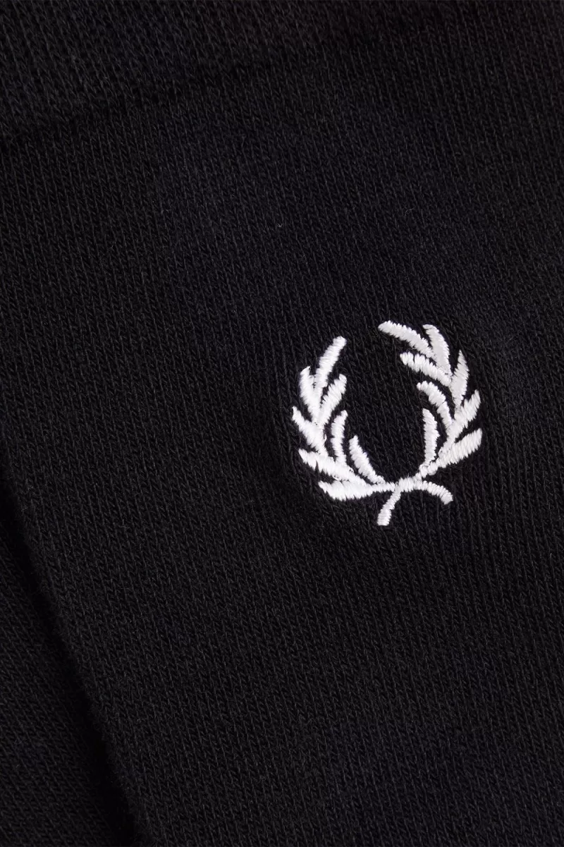 Fred Perry Classic Laurel Wreath Mens So 798 1 ZOOM - Fred Perry Classic Laurel Wreath Men's Socks Black Snow White PIYZF9572