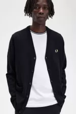 Fred Perry Classic Men’s Cardigan Black WTVAS7258