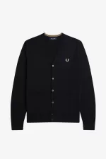 Fred Perry Classic Men’s Cardigan Black WTVAS7258