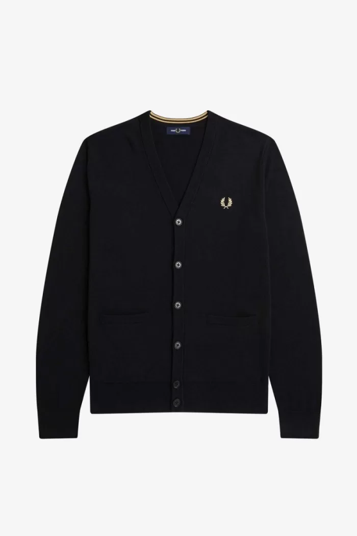 Fred Perry Classic Men’s Cardigan Black WTVAS7258