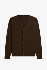 Fred Perry Classic Men’s Cardigan Burnt Tobacco XCHJM8051