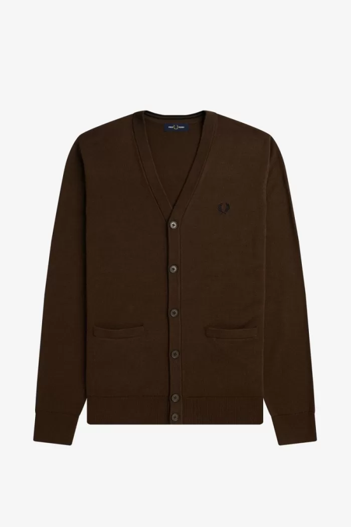 Fred Perry Classic Men’s Cardigan Burnt Tobacco XCHJM8051