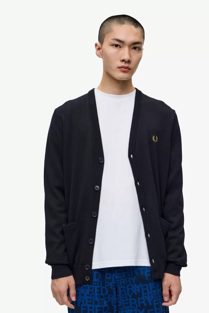 Fred Perry Classic Men’s Cardigan Navy GUBSI3175