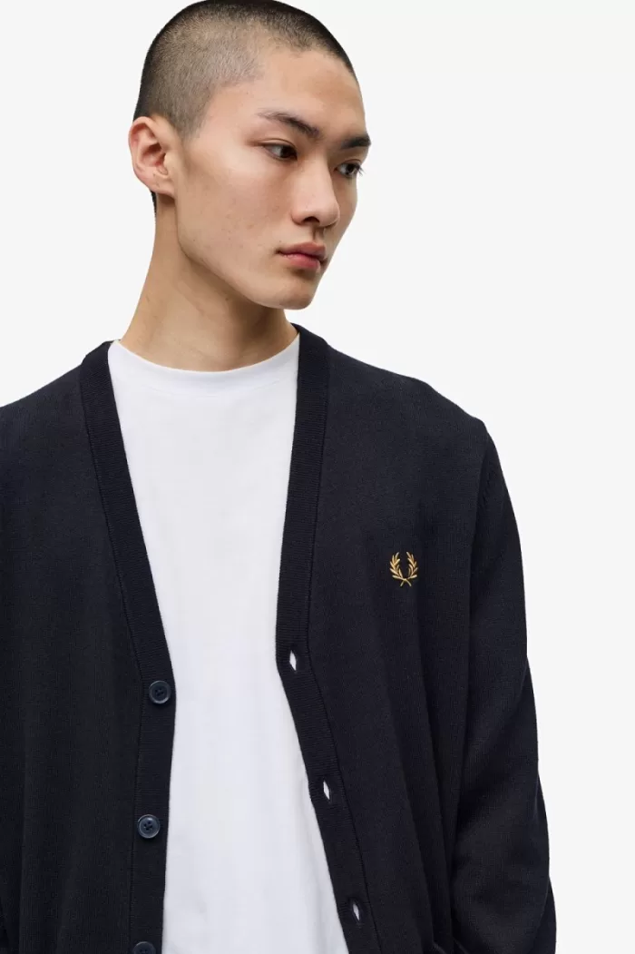 Fred Perry Classic Men’s Cardigan Navy GUBSI3175