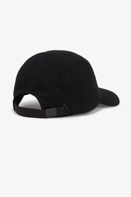 Fred Perry Classic Pique Men’s Caps Black Snow White OJEDP5179