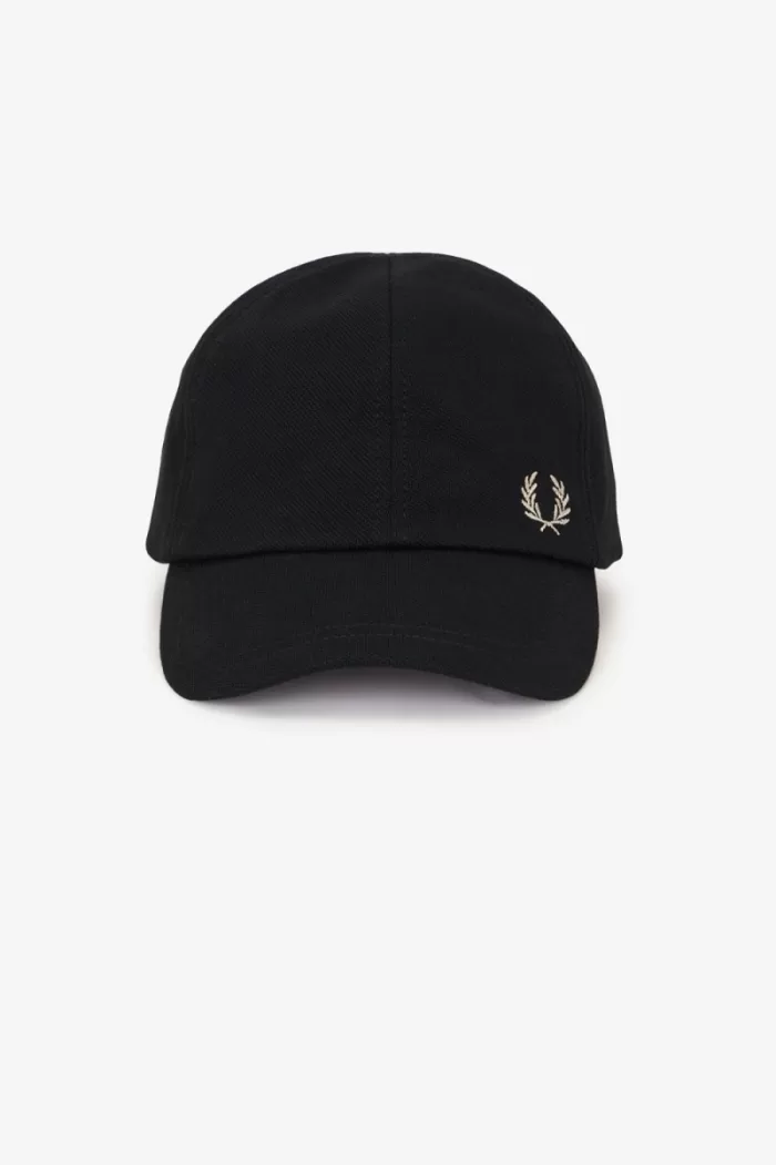 Fred Perry Classic Pique Men’s Caps Black Green SUZEH5896