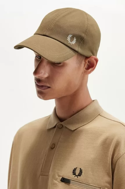 Fred Perry Classic Pique Men’s Caps Brown Beige AMBXC6301