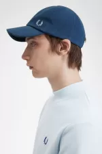 Fred Perry Classic Pique Men’s Caps Midnight Blue Light Aqua XGLOV9402