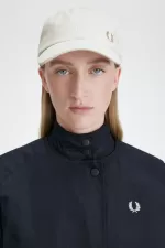 Fred Perry Classic Pique Men’s Caps Snow White Green PZSFT2450