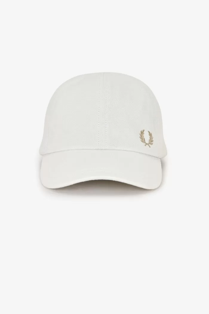 Fred Perry Classic Pique Men’s Caps Snow White Green PZSFT2450