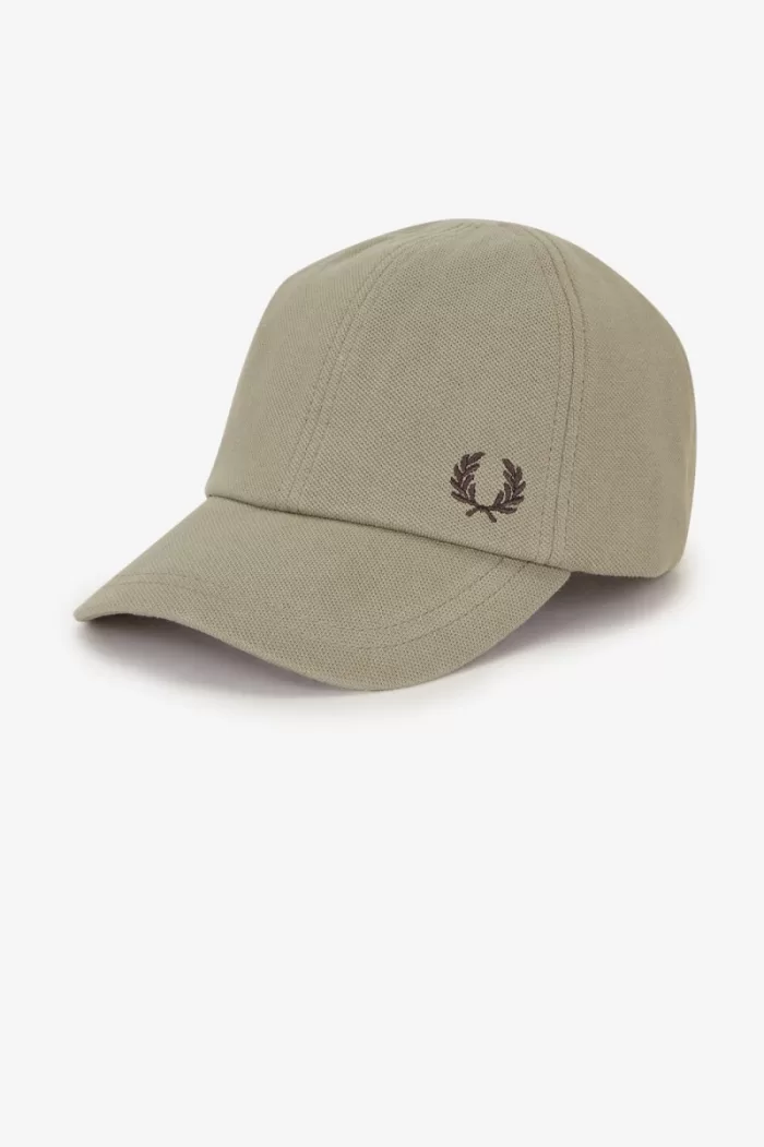 Fred Perry Classic Pique Men’s Caps Warm Grey Dark Red QKUCO8159