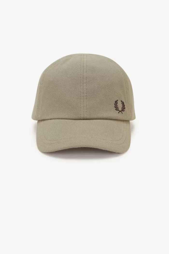 Fred Perry Classic Pique Men’s Caps Warm Grey Dark Red QKUCO8159