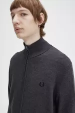 Fred Perry Classic Zip Through Men’s Cardigan Dark Grey Marl HFKWT9063