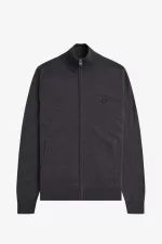 Fred Perry Classic Zip Through Men’s Cardigan Dark Grey Marl HFKWT9063