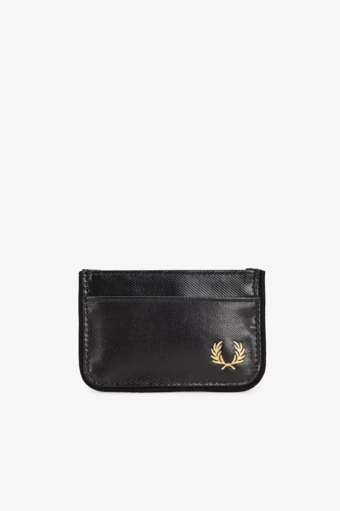 Fred Perry Coated Polyester Men’s Wallet Black Gold JVQOD5278