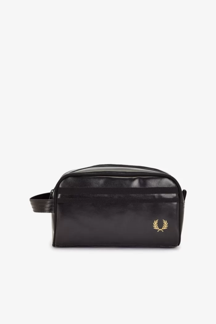 Fred Perry Coated Polyester Wash Men’s Bags Black Gold MWBRN0839