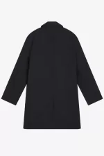 Fred Perry Concealed Placket Mac Men’s Parka Black EPAFO4567