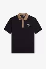 Fred Perry Contrast Collar Men’s Polo Shirt Black WTYRL1472